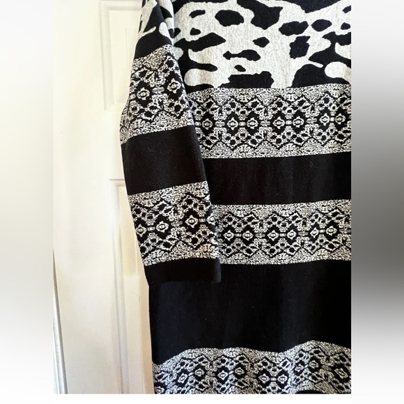 Joseph Ribkoff Dress Size 8 Black Gray Stretch Ladies Dress Zip Cocktail Party - Picture 5 of 5